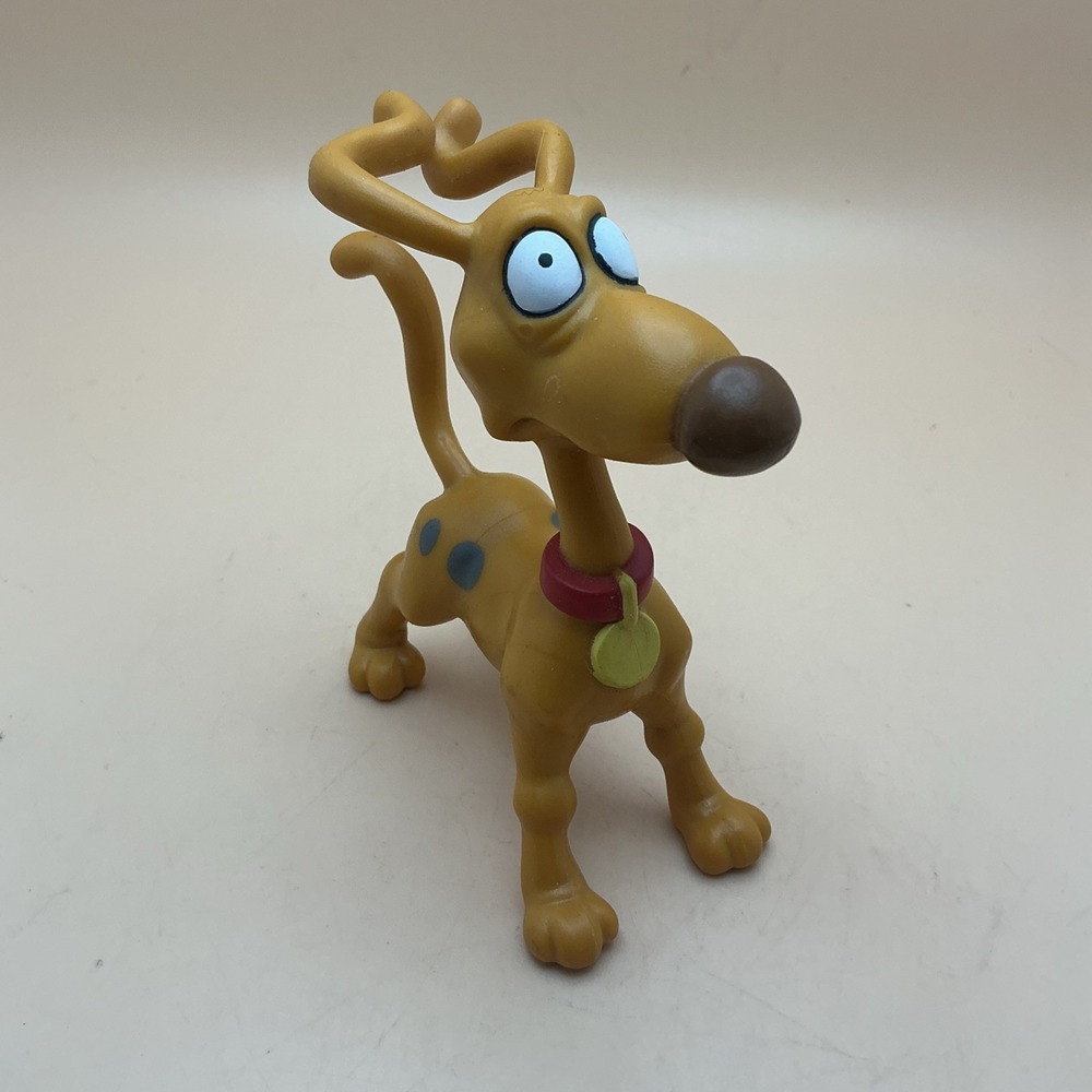 Vintage Rugrats Nickelodeon 1997 Viacom, SPIKE Dog PVC Action Figure 4"